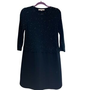 LOFT Black Sweater Dress Petite Small Long‎ Sleeve - 3/$25